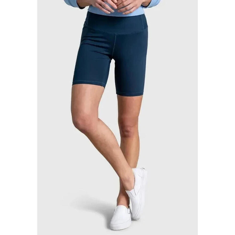 New Ideology Women's Essentials Navy Blue Biker Shorts, Size: Small